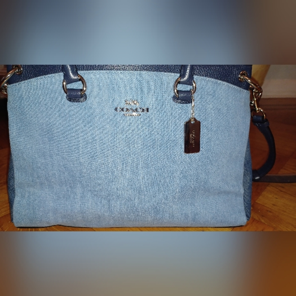 COACH MIA SATCHEL IN DENIM - Picture 2 of 11